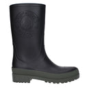 Black Cotton Rain Boots