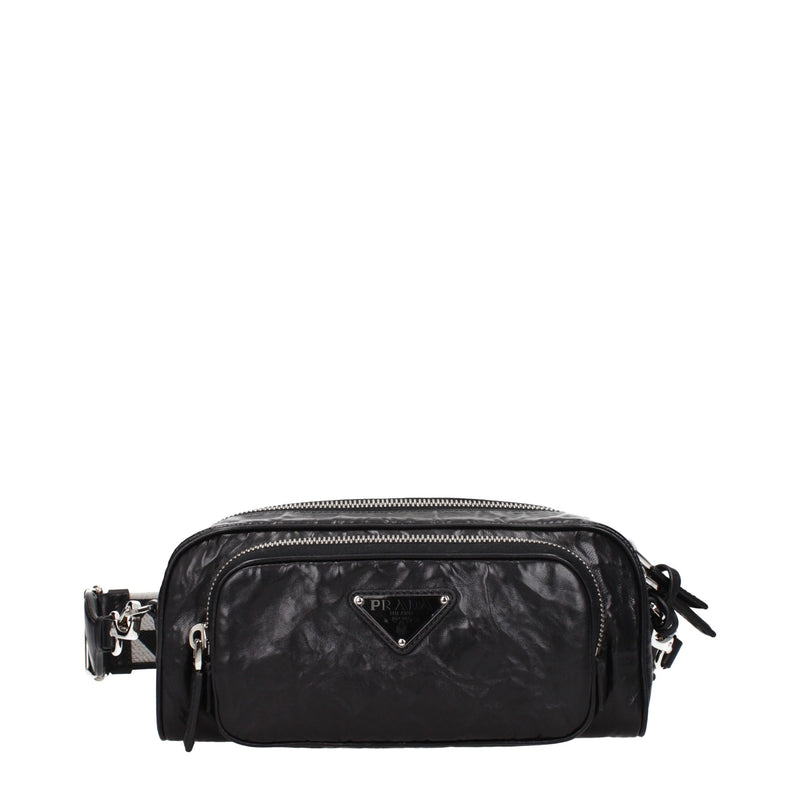 Black Leather Crossbody Bags