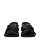 Black Leather Stiletto Heels Sandals