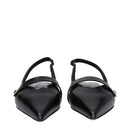 Black Leather Ballet Flats