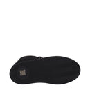 Black Fabric Lace-Up Boots