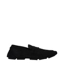 Black Leather Slip-On Loafers