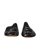 Black Satin Slippers Sandals