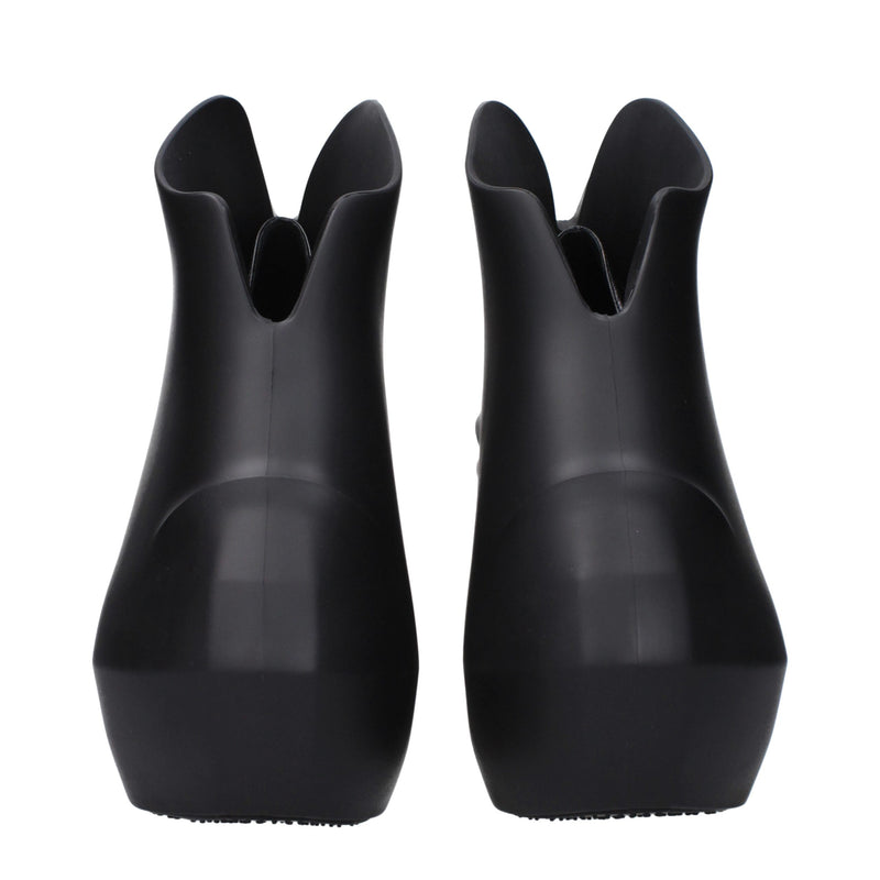 Black Cotton Wedges Sandals