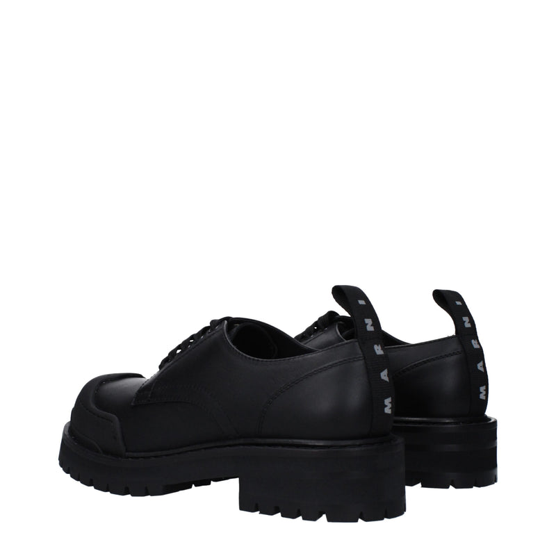 Black Leather Oxfords And Derbies