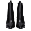 Black Leather Ankle Boots