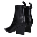 Black Leather Ankle Boots