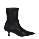 Black Leather Ankle Boots