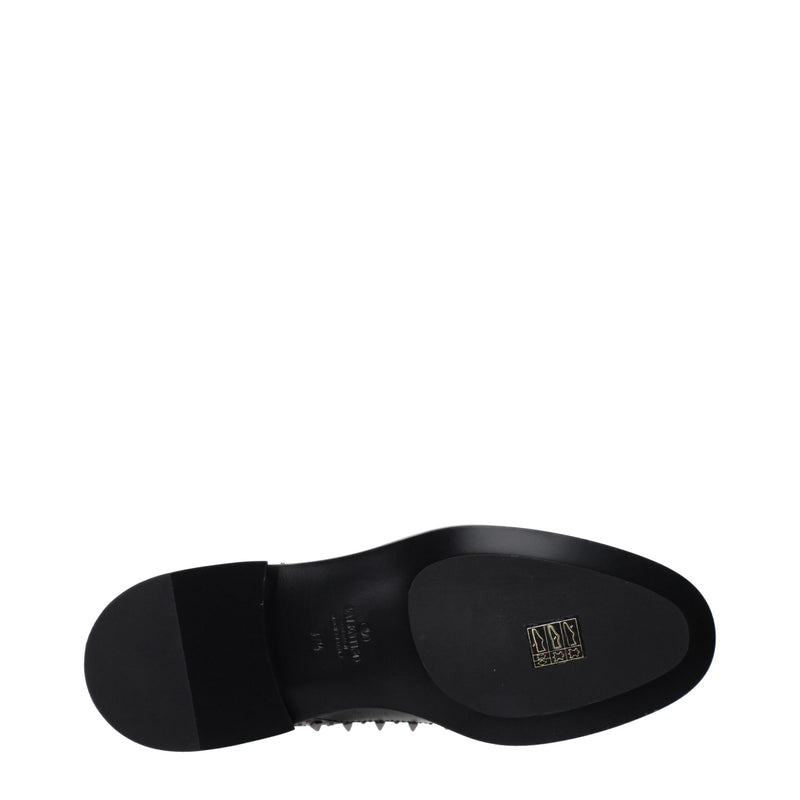 Black Leather Oxfords And Derbies