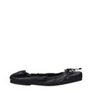 Black Leather Ballet Flats