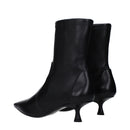 Black Leather Ankle Boots