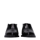 Black Leather Clogs
