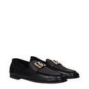 Black Leather Slip-On Loafers