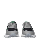 Black Fabric Athletic Sneakers