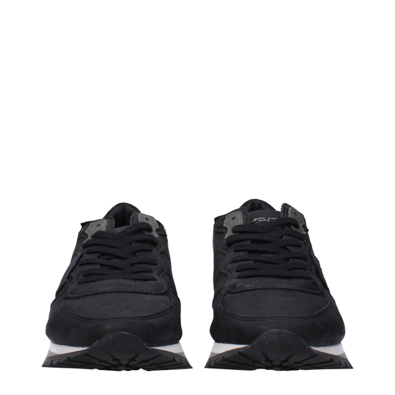 Black Leather Sneakers