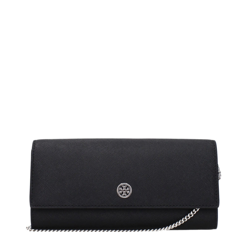 Black Leather Clutch Bags