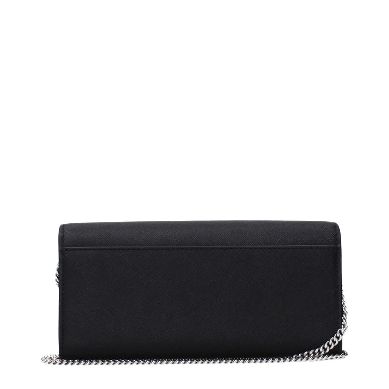 Black Leather Clutch Bags