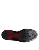 Black Leather Lace Up Men Derby Formal Shoes