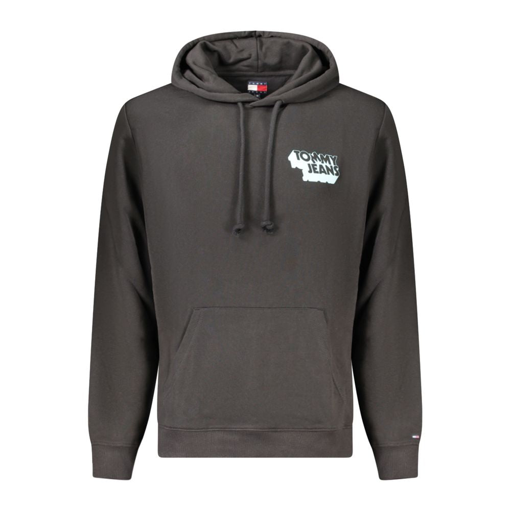 Black Cotton Men Sweater