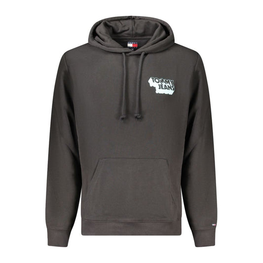 Black Cotton Men Sweater