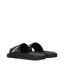 Black Cotton Slippers Sandals
