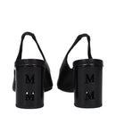 Black Leather High Heel Pumps