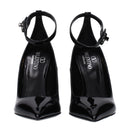 Black Leather Platforms Pumps