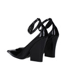 Black Leather Platforms Pumps