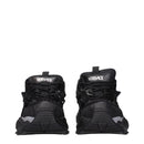 Black Leather Athletic Sneakers