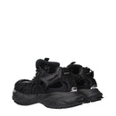 Black Leather Athletic Sneakers