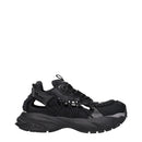 Black Leather Athletic Sneakers