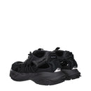 Black Leather Athletic Sneakers