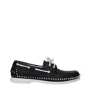 Black Leather Slip-On Loafers