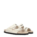 Beige Leather Slippers Sandals