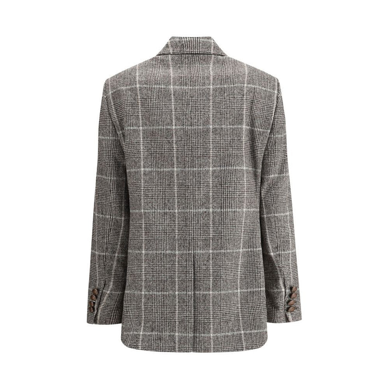 Alpaca and wool Prince de Galles Blazer