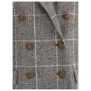 Alpaca and wool Prince de Galles Blazer