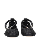 Black Leather Ballet Flats