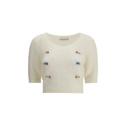 Short sleeve mohair Sweater