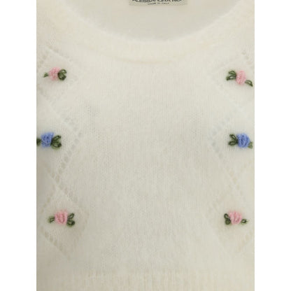 Short sleeve mohair Sweater