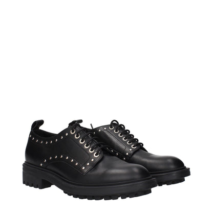 Black Leather Oxfords And Derbies