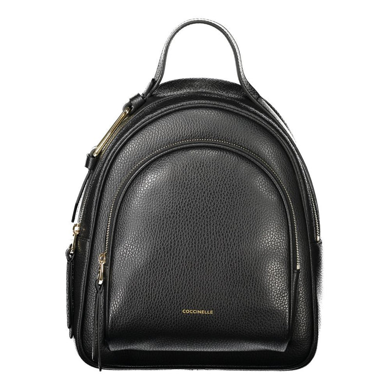 Black Leather Backpack