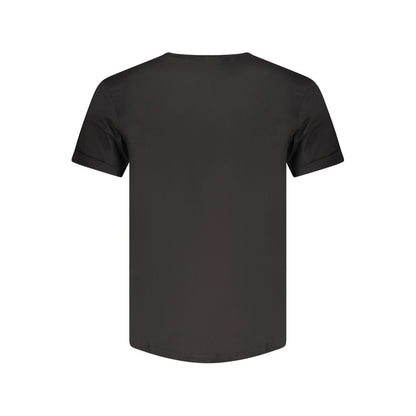 Black Cotton Men T-Shirt