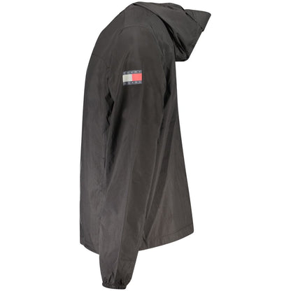 Black Polyamide Men Jacket