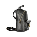 Black Leather Women Backpack