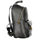 Black Leather Women Backpack