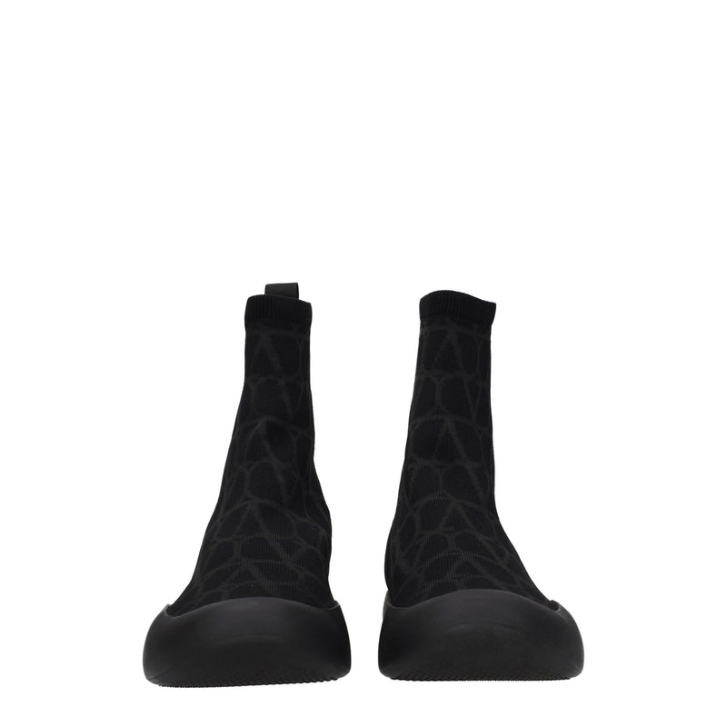 Black Fabric High Tops