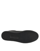 Black Leather Crystal Heart Low Top Sneakers  Shoes