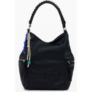 Black Polyethylene Women Backpack