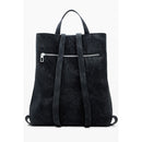 Black Polyethylene Women Backpack