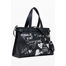 Black Polyethylene Women Handbag